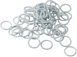 3/8" White Metal Roman Shade Rings (100/bag)