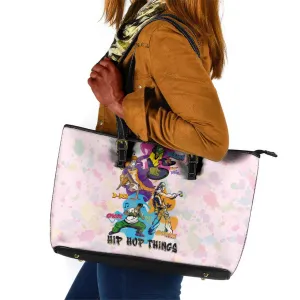 4 Elements Of Hip Hop Leather Tote Bag DT02