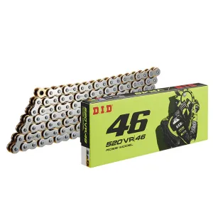 520VX3 x 120ZB VR46 S&G X'Ring chain w/ ZJ rivet link DID (520VR46120S)