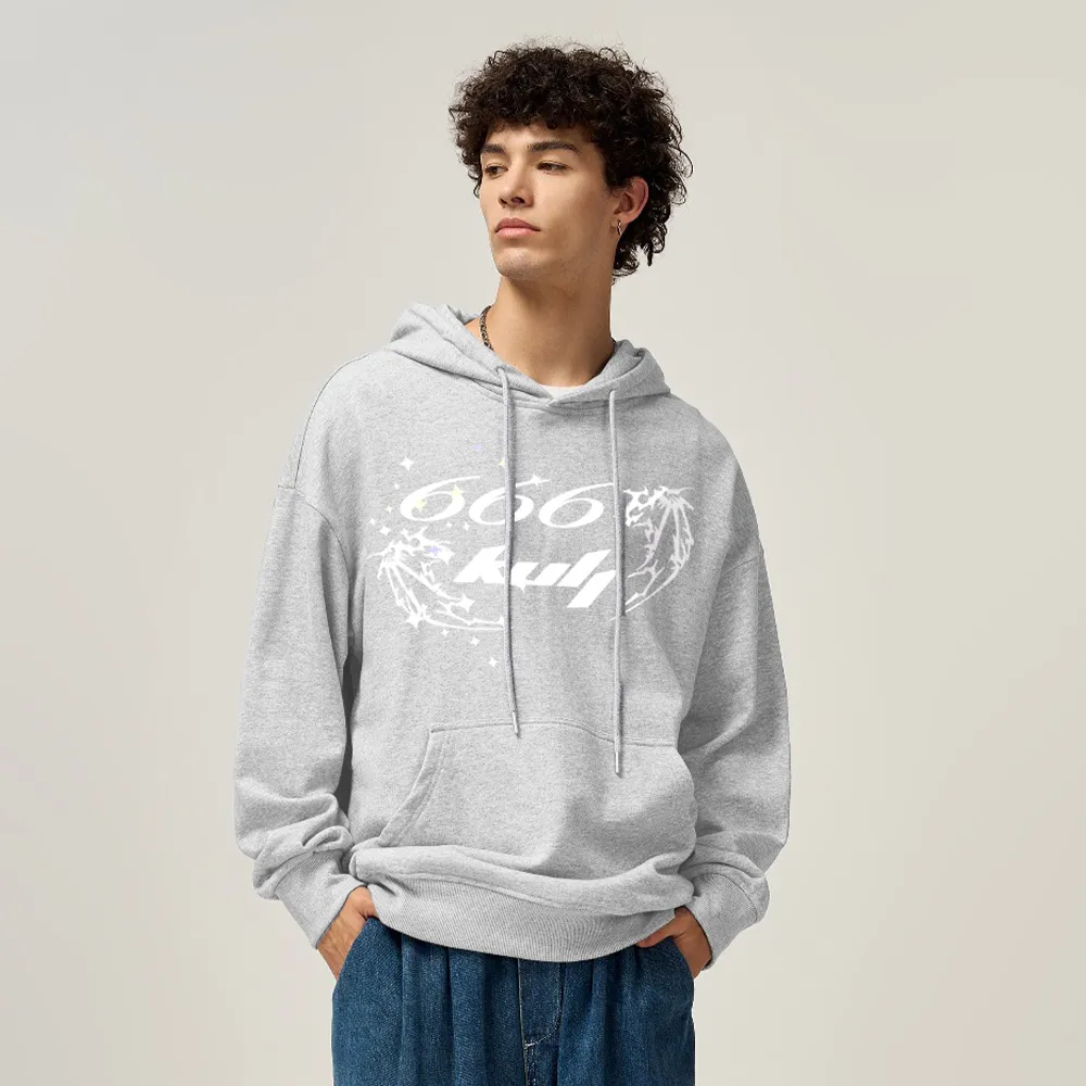 6Kull Solid Skeleton Hoodie