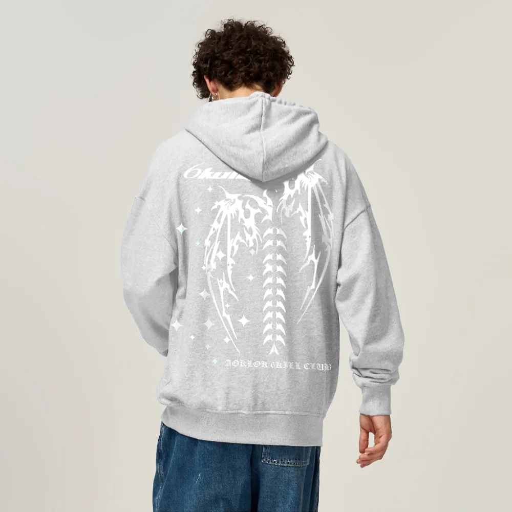 6Kull Solid Skeleton Hoodie