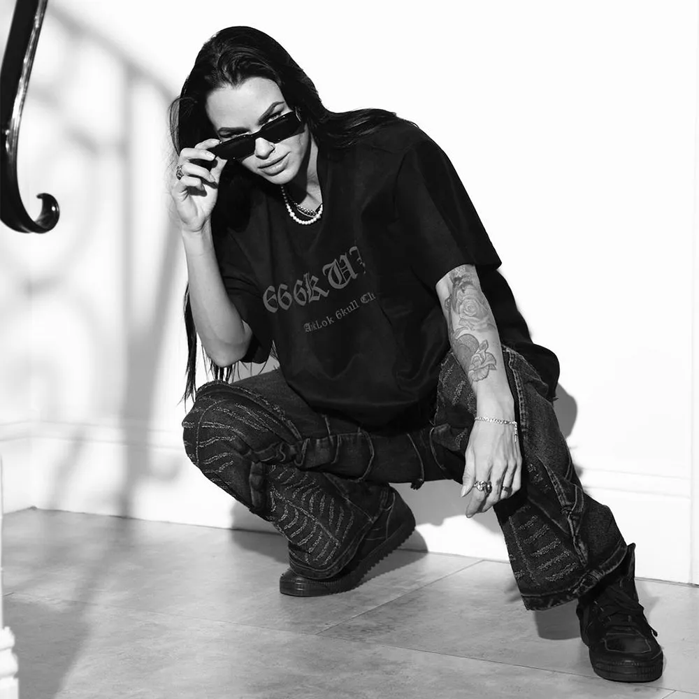 6Kull Vintage Spider Suede T-Shirt