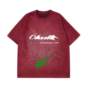 6Kull Vintage Spider Suede T-Shirt
