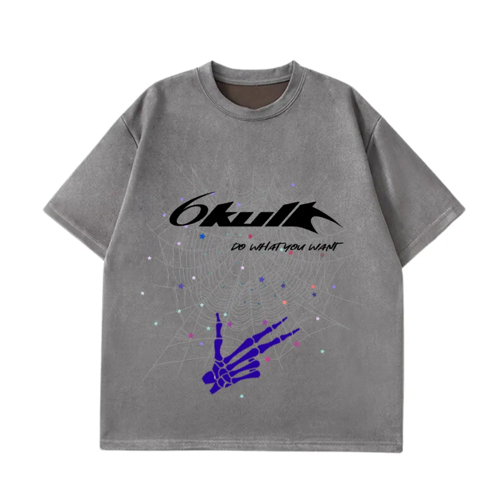 6Kull Vintage Spider Suede T-Shirt