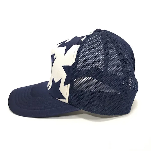 A Bathing Ape Bape Bape Sta Mesh Trucker Cap Navy/White