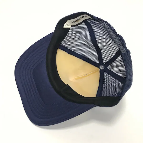 A Bathing Ape Bape Bape Sta Mesh Trucker Cap Navy/White