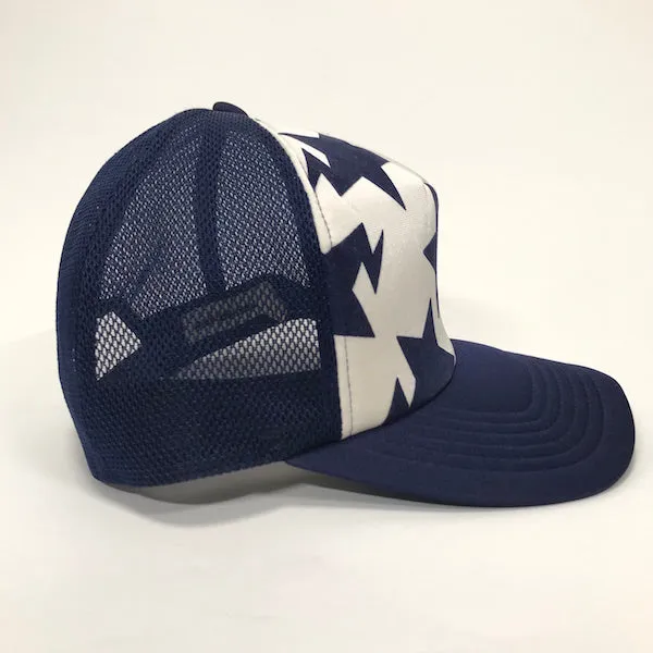 A Bathing Ape Bape Bape Sta Mesh Trucker Cap Navy/White