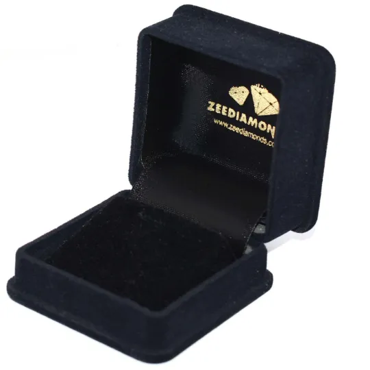 AAA Certified 4 mm Black Diamond Dangler Earrings in Yellow Finish, Ethnic Collection & Great Style
