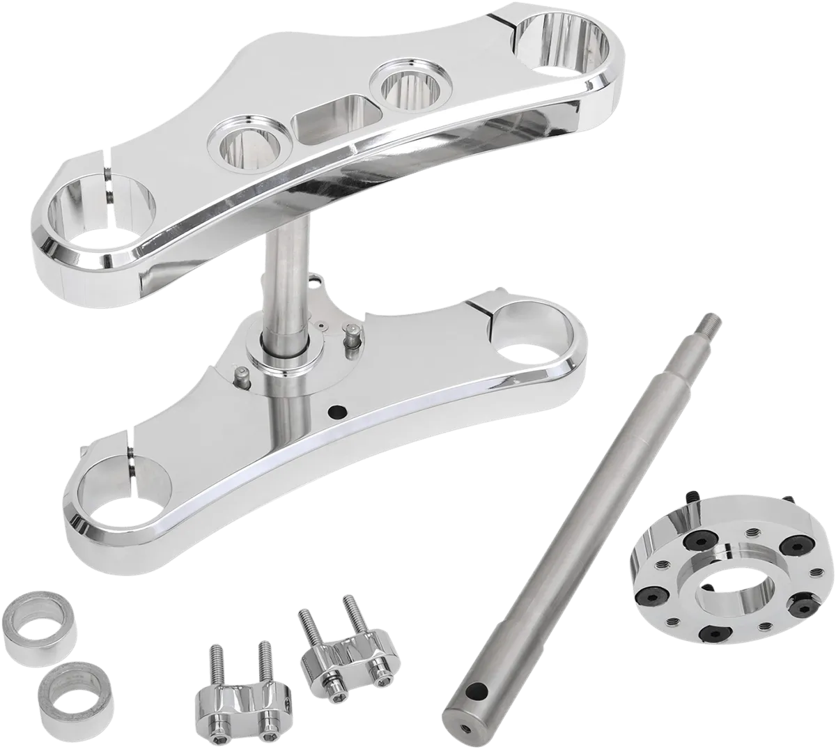 Accutronix TWD349-ESCK8 49mm Wide-Glide Conversion Kit - 3 Deg. Rake - Chrome