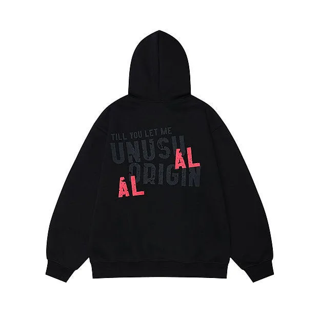 AG American Retro Street Letter Style Hoodie