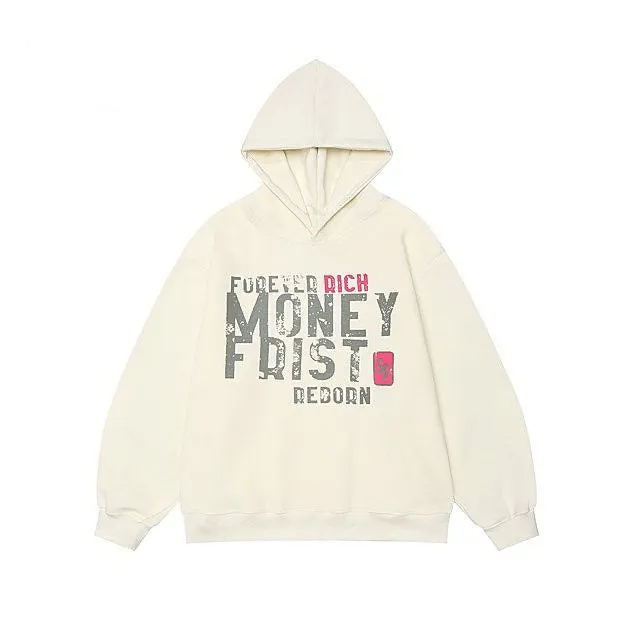 AG American Retro Street Letter Style Hoodie
