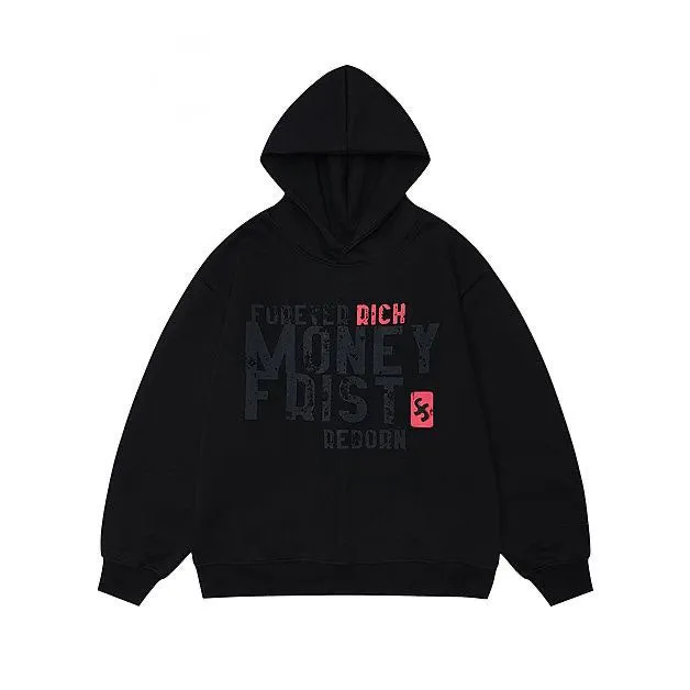 AG American Retro Street Letter Style Hoodie