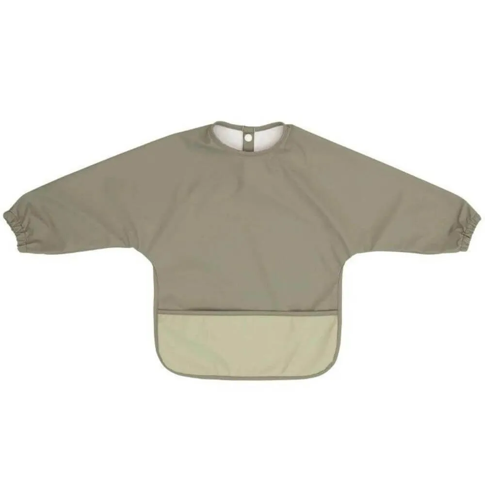 All4Ella Recycled Long Sleeve Bib, Sage