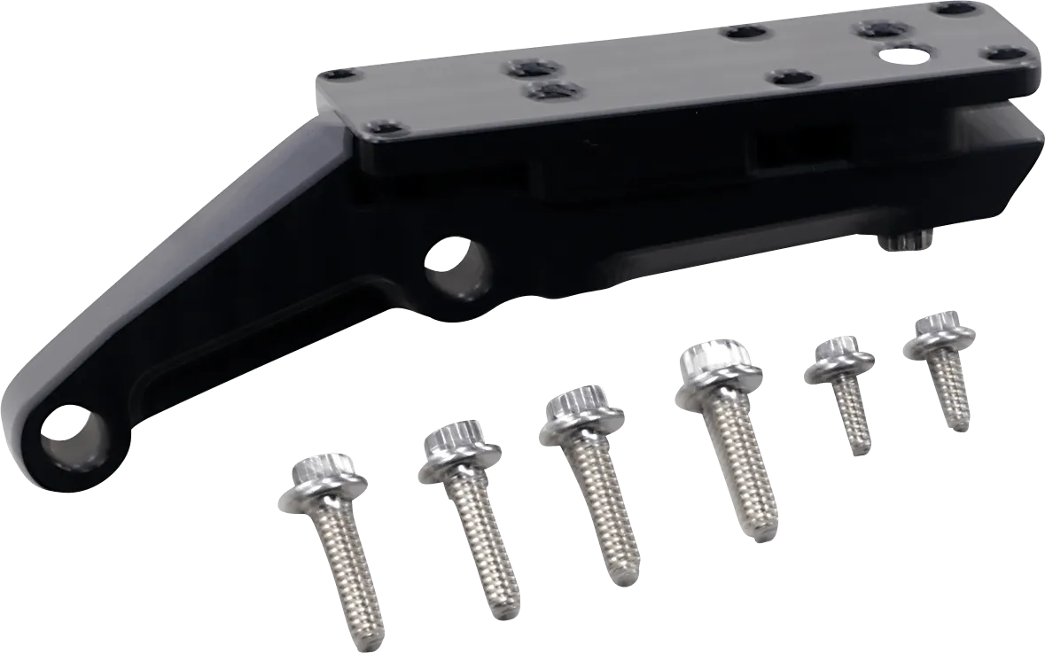 Alloy Art 49HDBM-2 OEM Caliper Mount for 49mm Lower Legs - Ambidextrous - Black Anodized