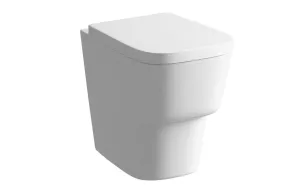 Alure Square Soft Close Toilet Seat - White