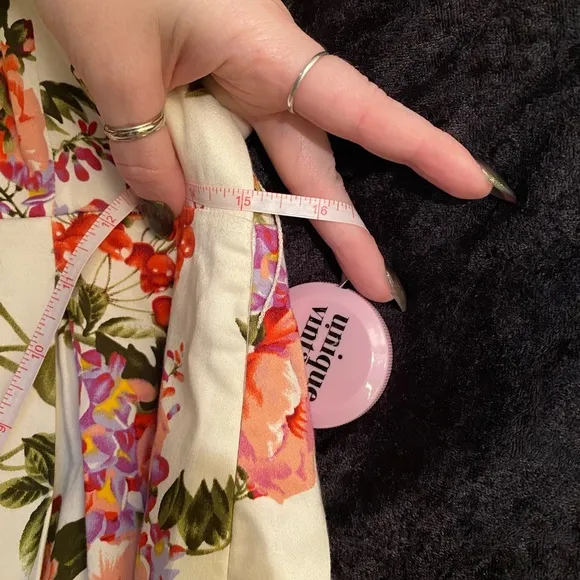 AMAZING Floral Pinup Tea Length Dress
