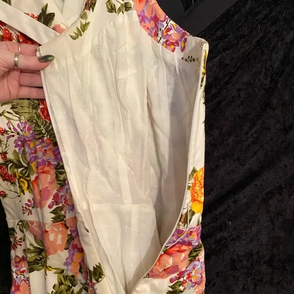 AMAZING Floral Pinup Tea Length Dress