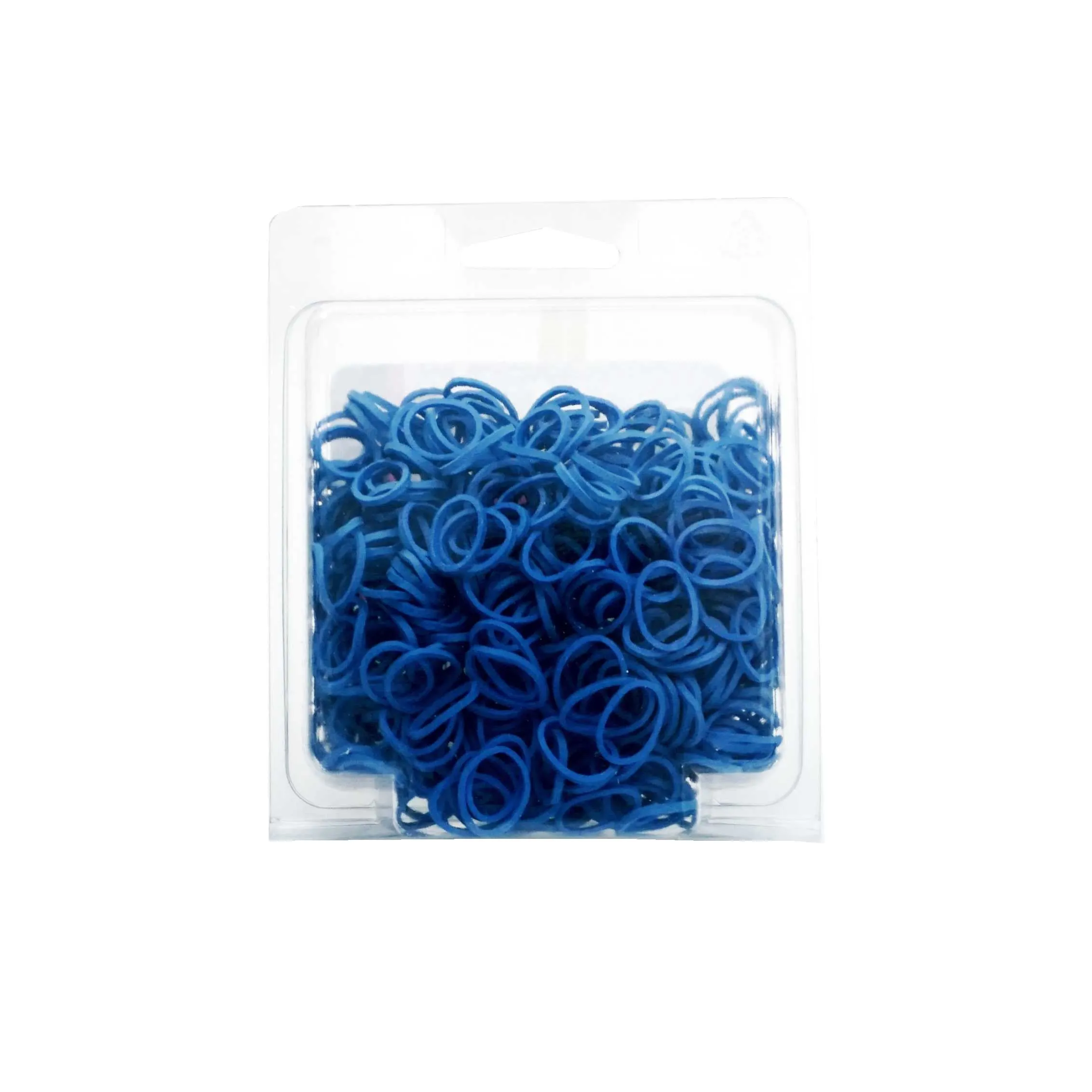 Amelia Beauty | 1/2in, Blue, Elastic Rubber Band Pony Tail Holders | Made in USA, Ideal for Ponytails, Braids, Twists, Dreadlocks, Styling Accessories for Women, Men and Girls | 500 Pack