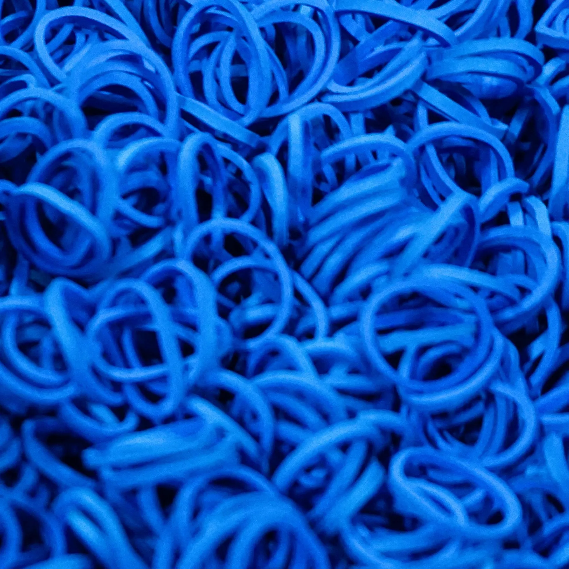 Amelia Beauty | 1/2in, Blue, Elastic Rubber Band Pony Tail Holders | Made in USA, Ideal for Ponytails, Braids, Twists, Dreadlocks, Styling Accessories for Women, Men and Girls | 500 Pack