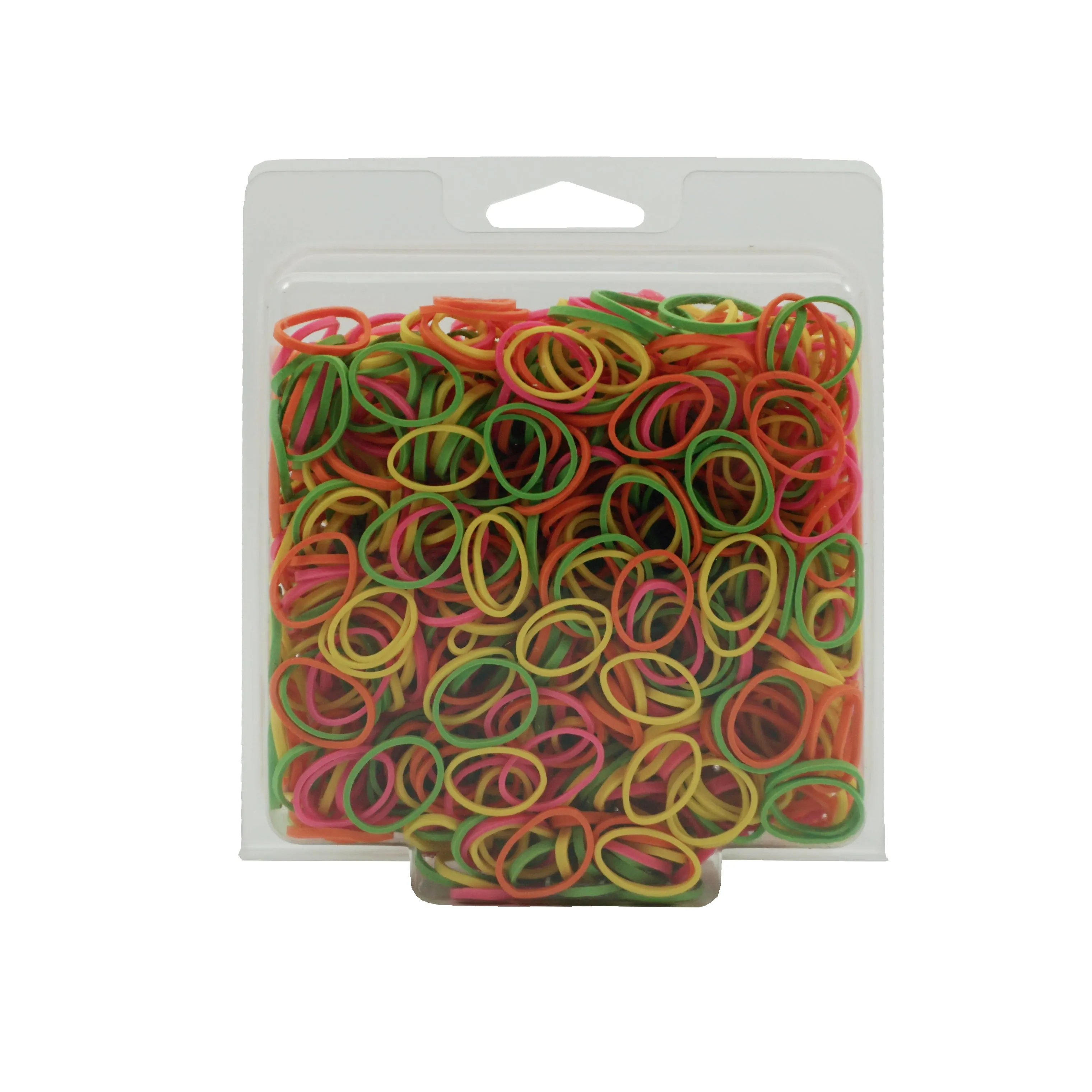 Amelia Beauty | 1/2in, Brights Neon Mix, Elastic Rubber Band Pony Tail Holders | Made in USA, Ideal for Ponytails, Braids, Twists, Dreadlocks, Styling Accessories for Women, Men and Girls | 1000 Pack