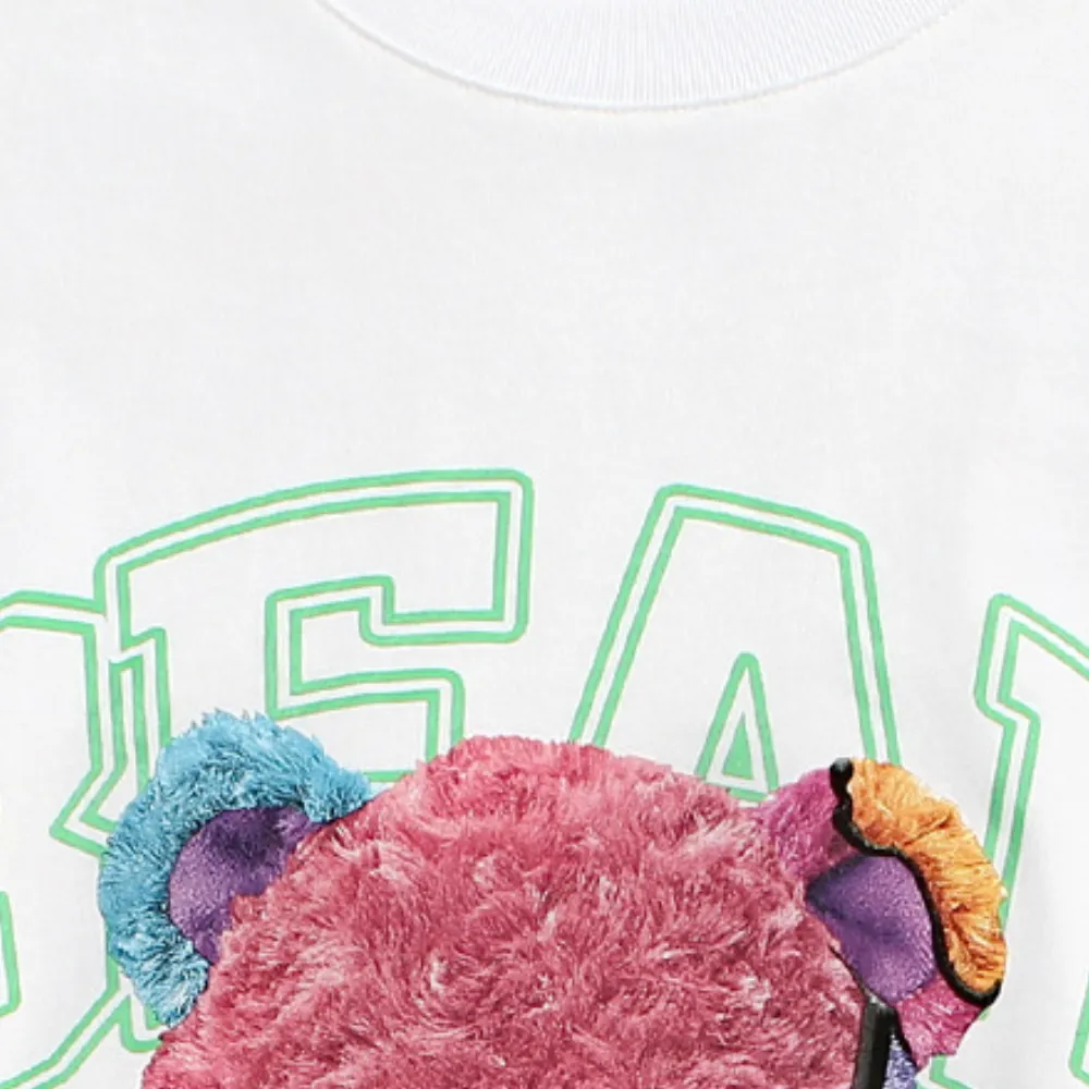 American Color Contrast Doll Bear T-shirt