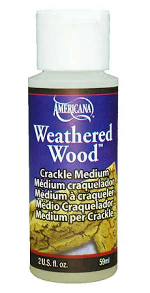 AMERICANA WEATHERED WOOD – (2OZ/59ML) CRACKLE MEDIUM