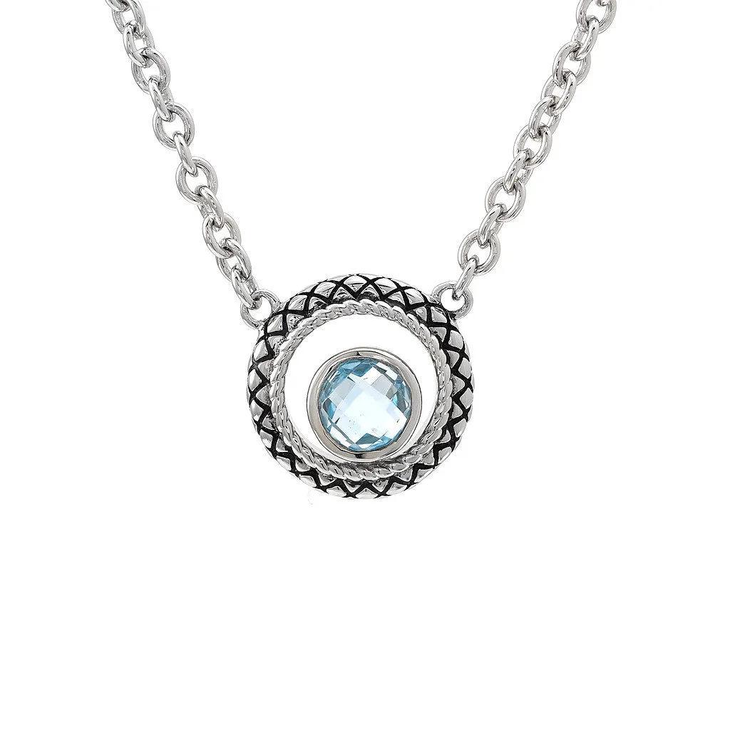 Andrea Candela Blue Topaz Pendant