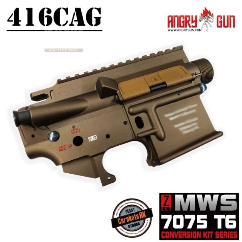 Angry Gun 416CAG MWS Conversion Kit With 10.5'' SMR RAIL - FDE