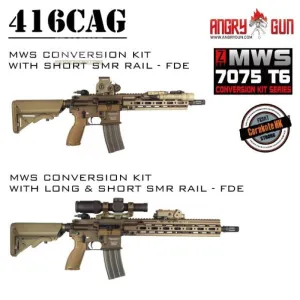 Angry Gun 416CAG MWS Conversion Kit With 10.5'' SMR RAIL - FDE