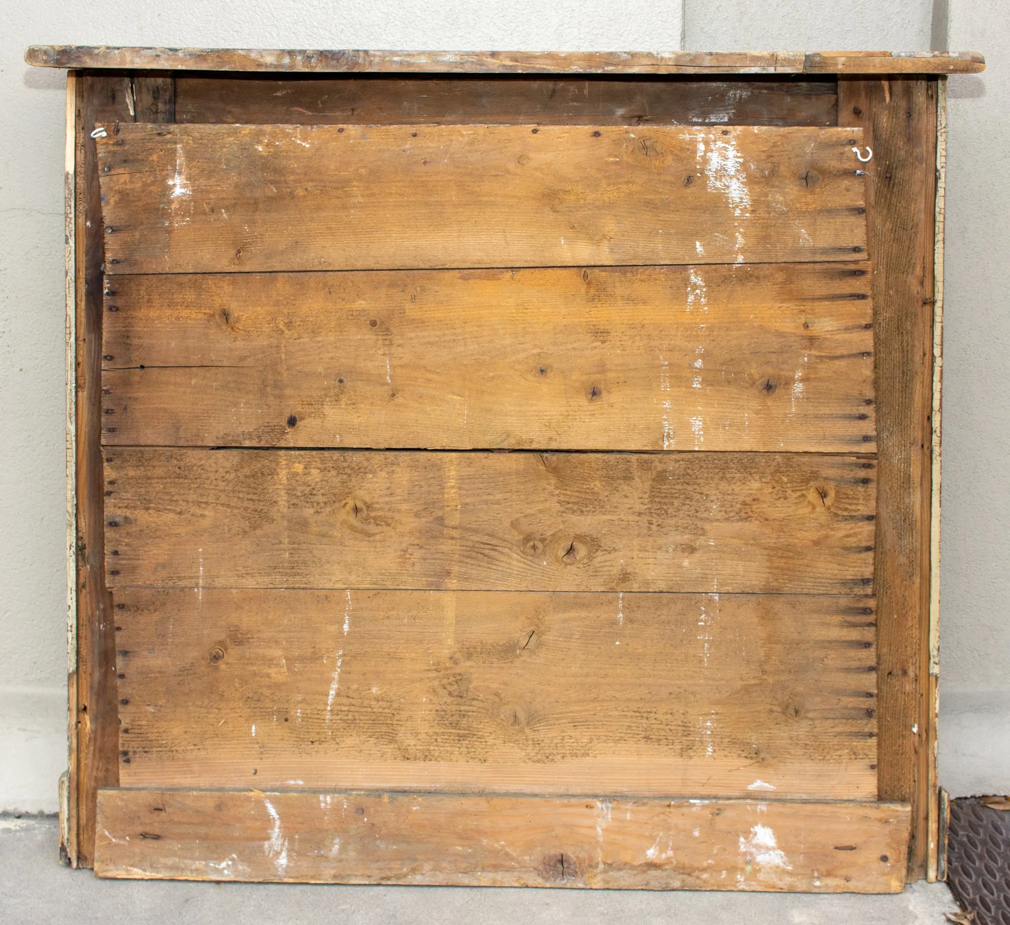 Antique French Empire Style Painted Wood Mantle