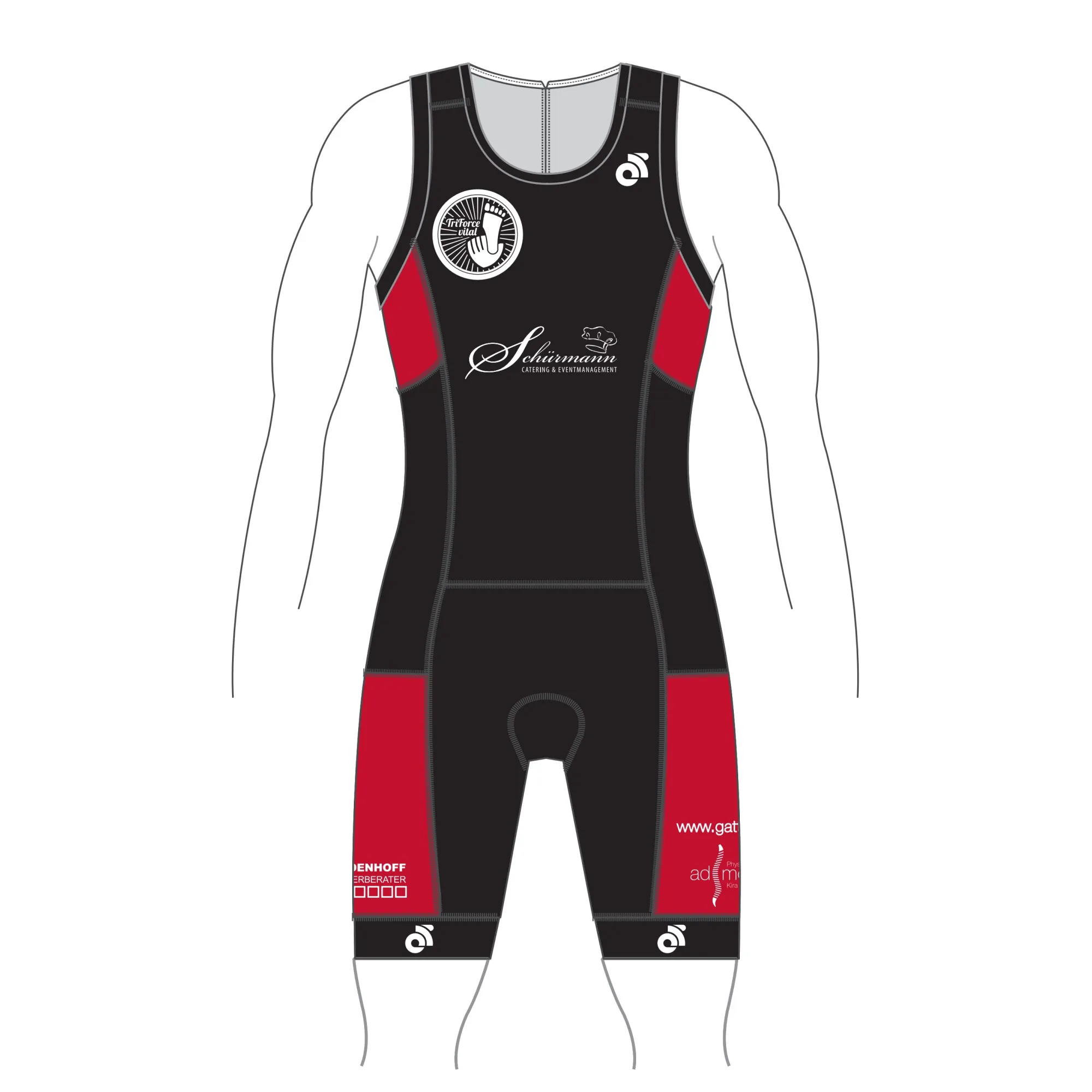 APEX Tri Suit with Tri Chamois