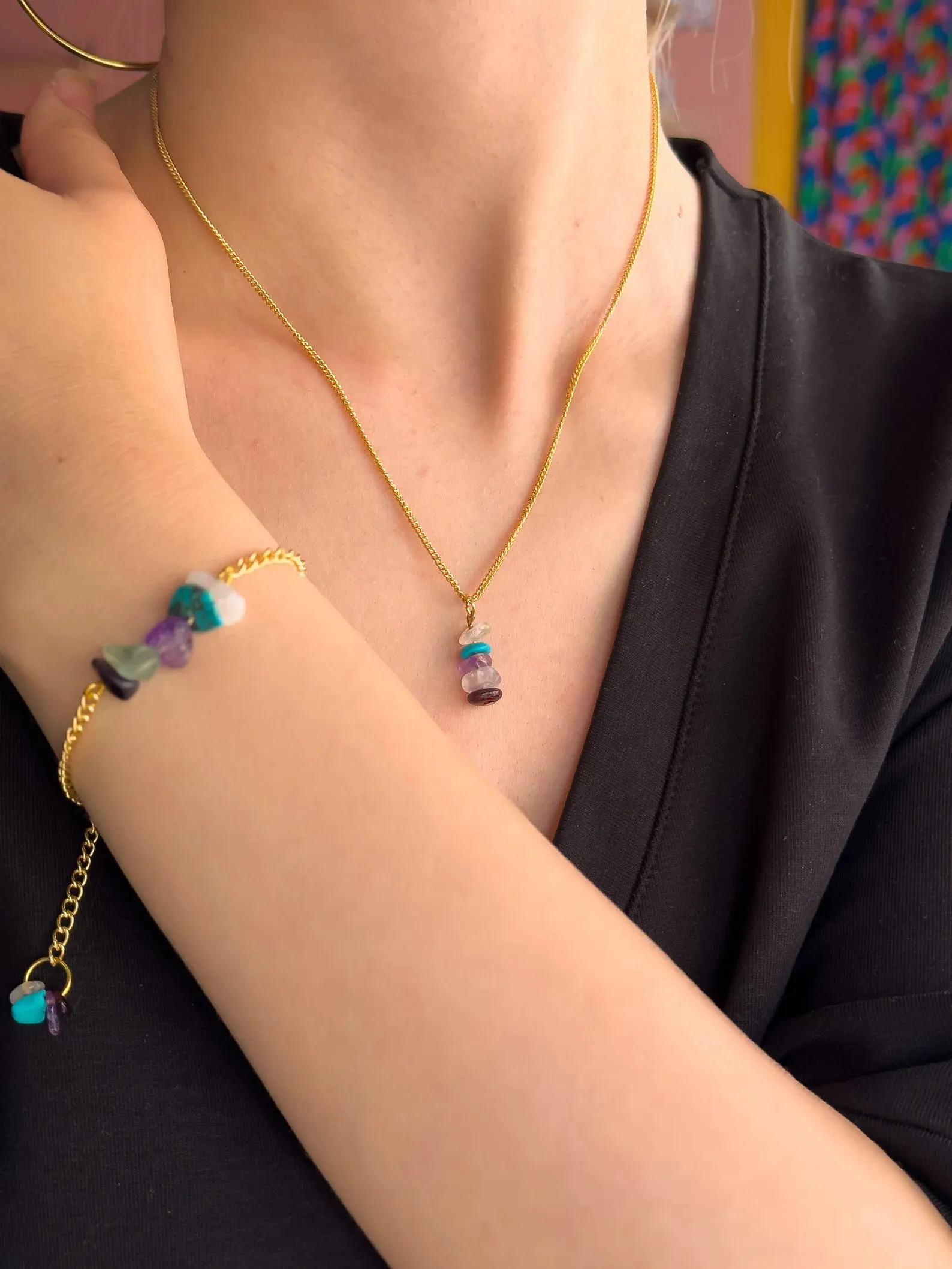 Aquarius Zodiac Minimalist Necklace