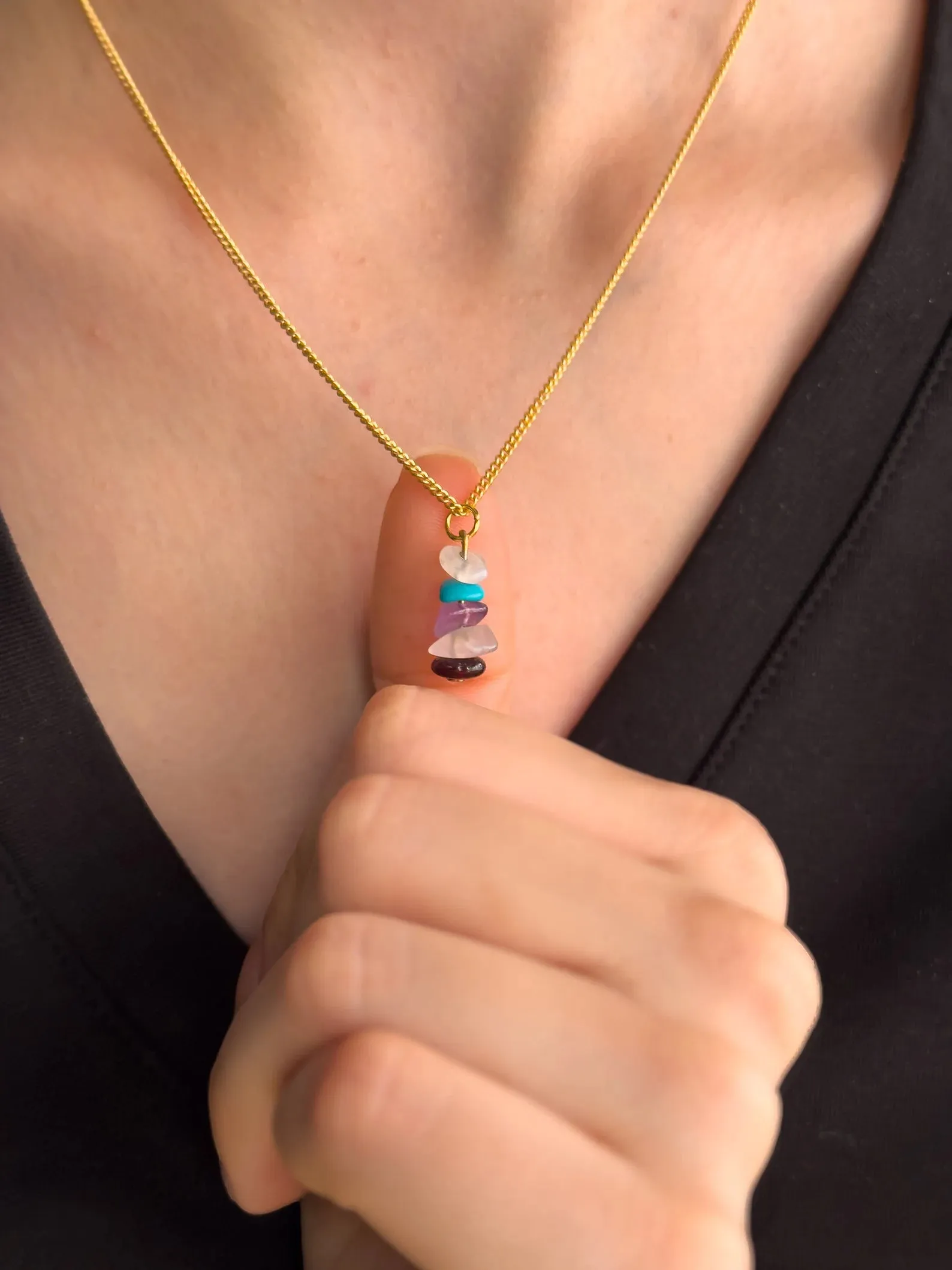 Aquarius Zodiac Minimalist Necklace