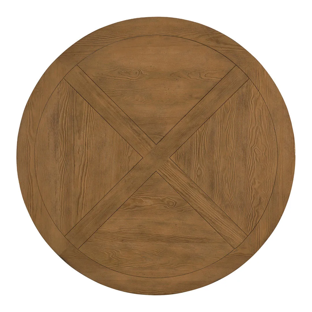 Ashbaugh Pedestal Dining Table Greyleigh™ Color: Light Distressed Natural Size: 59.52" L x 59.52" W