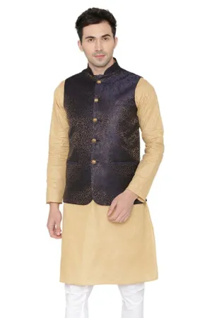 Banarasi Rayon Cotton Purple Modi Nehru Jacket