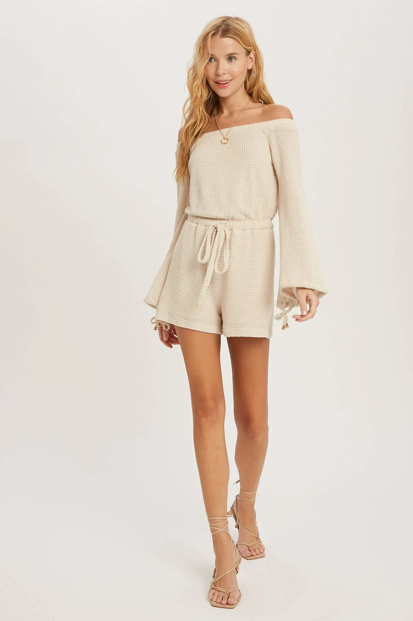 Beachy Waffle Knit Romper