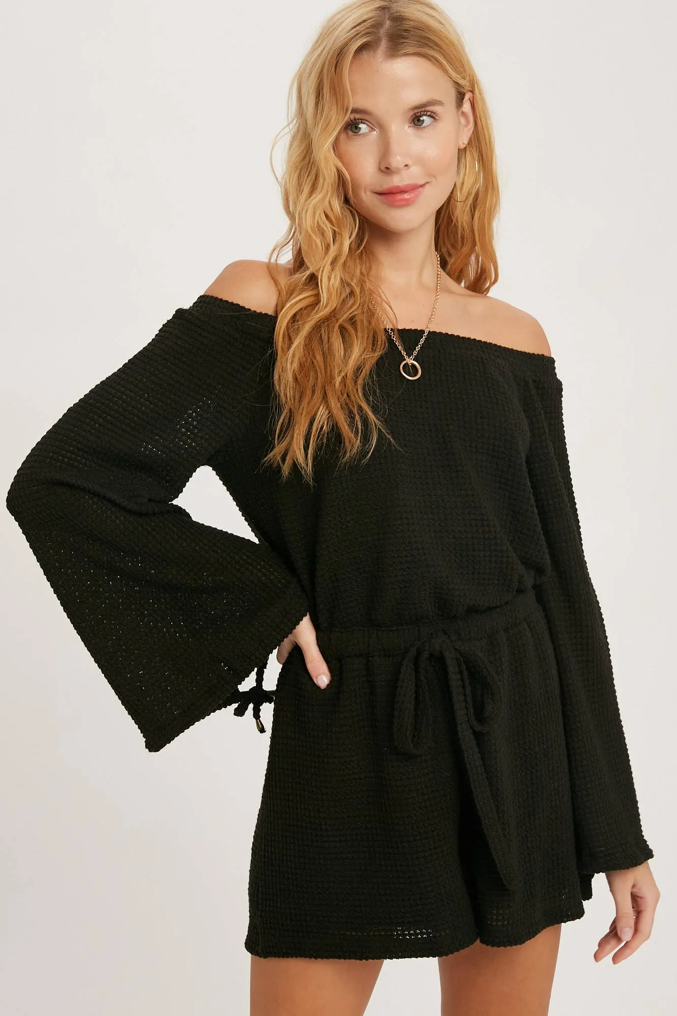 Beachy Waffle Knit Romper
