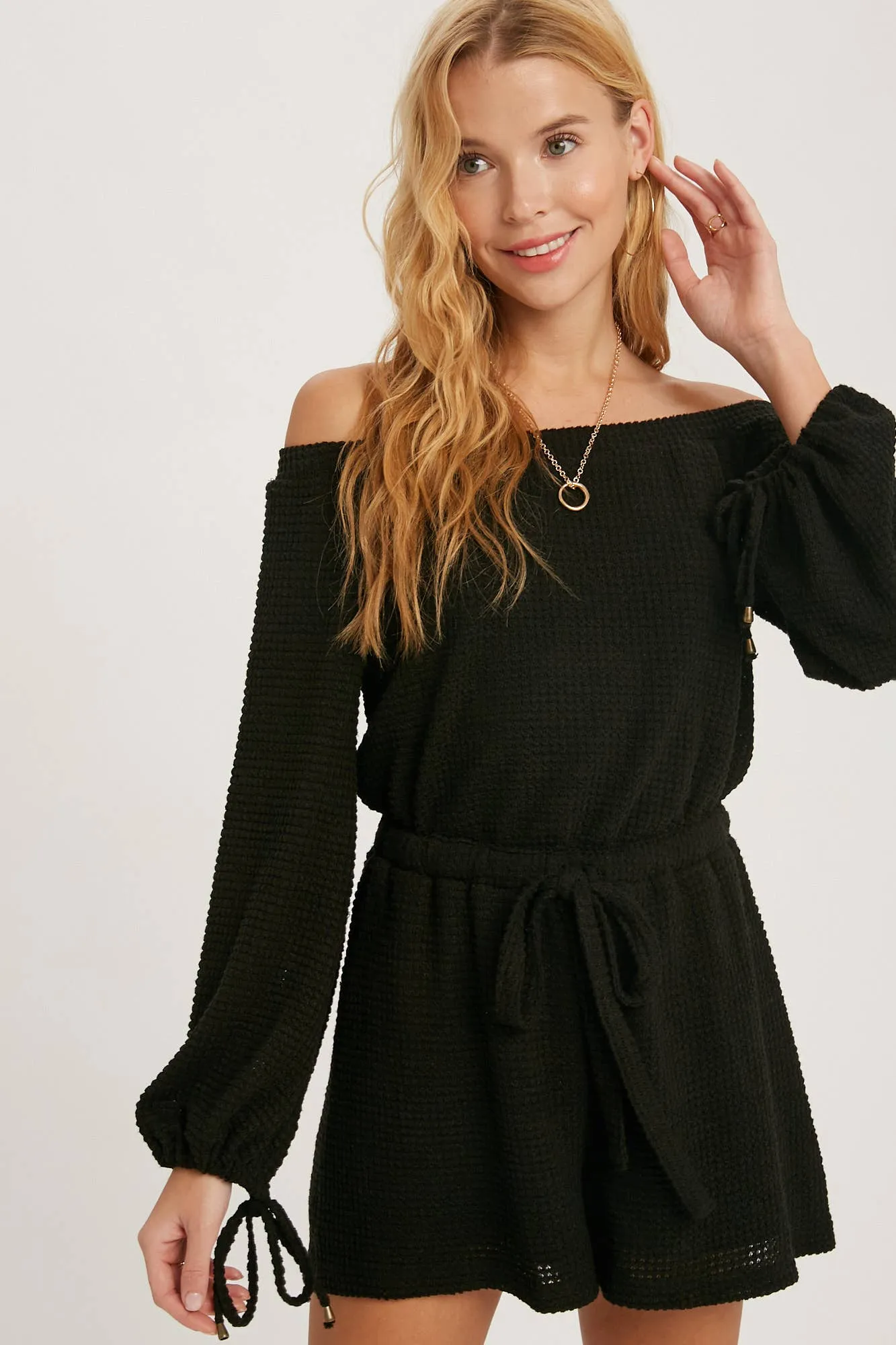 Beachy Waffle Knit Romper