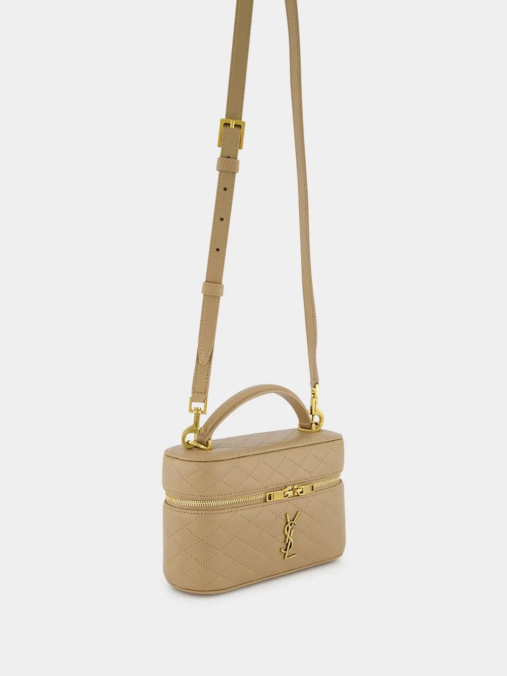 Beige Mini Gaby Vanity Crossbody Bag