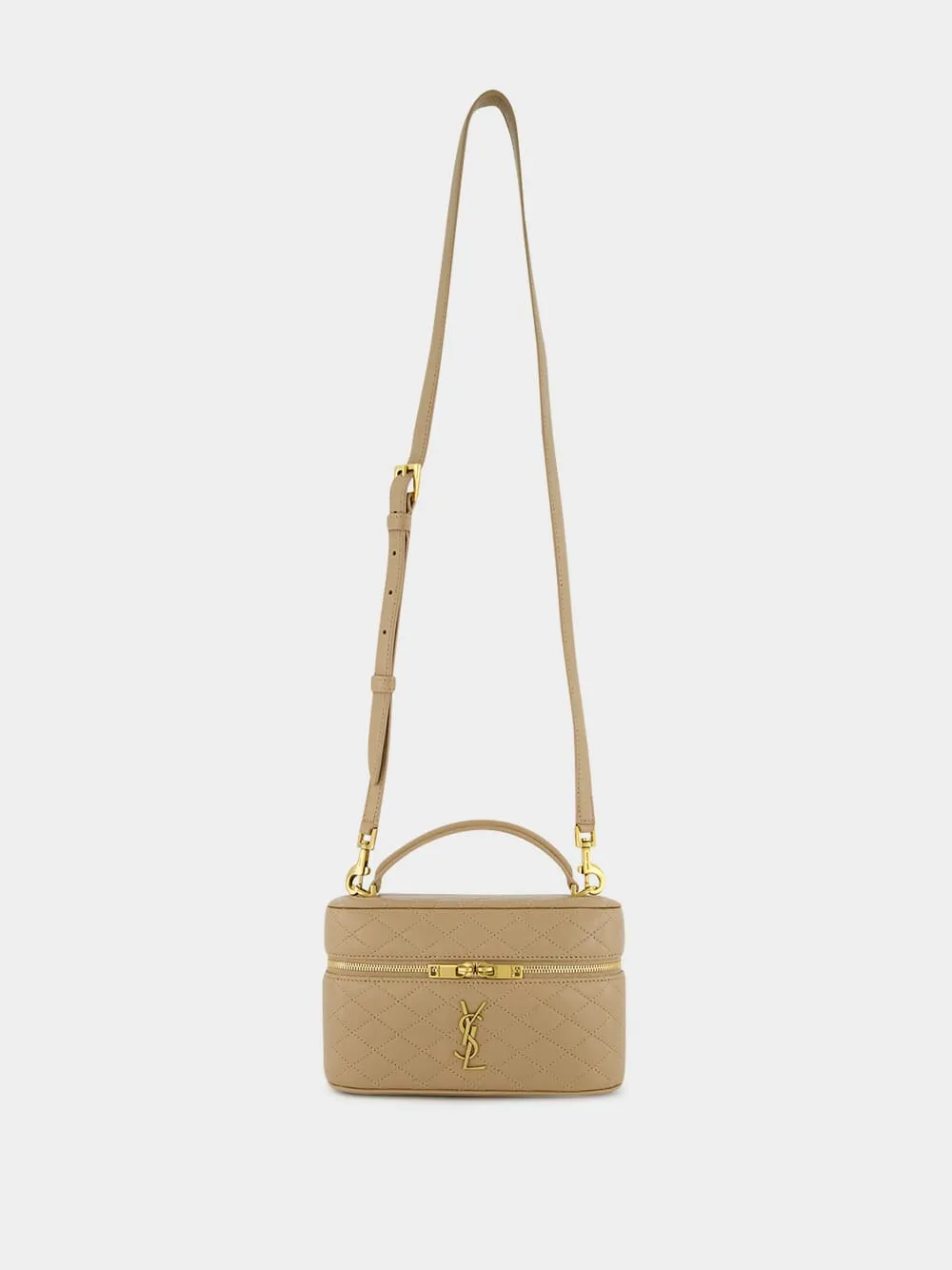 Beige Mini Gaby Vanity Crossbody Bag