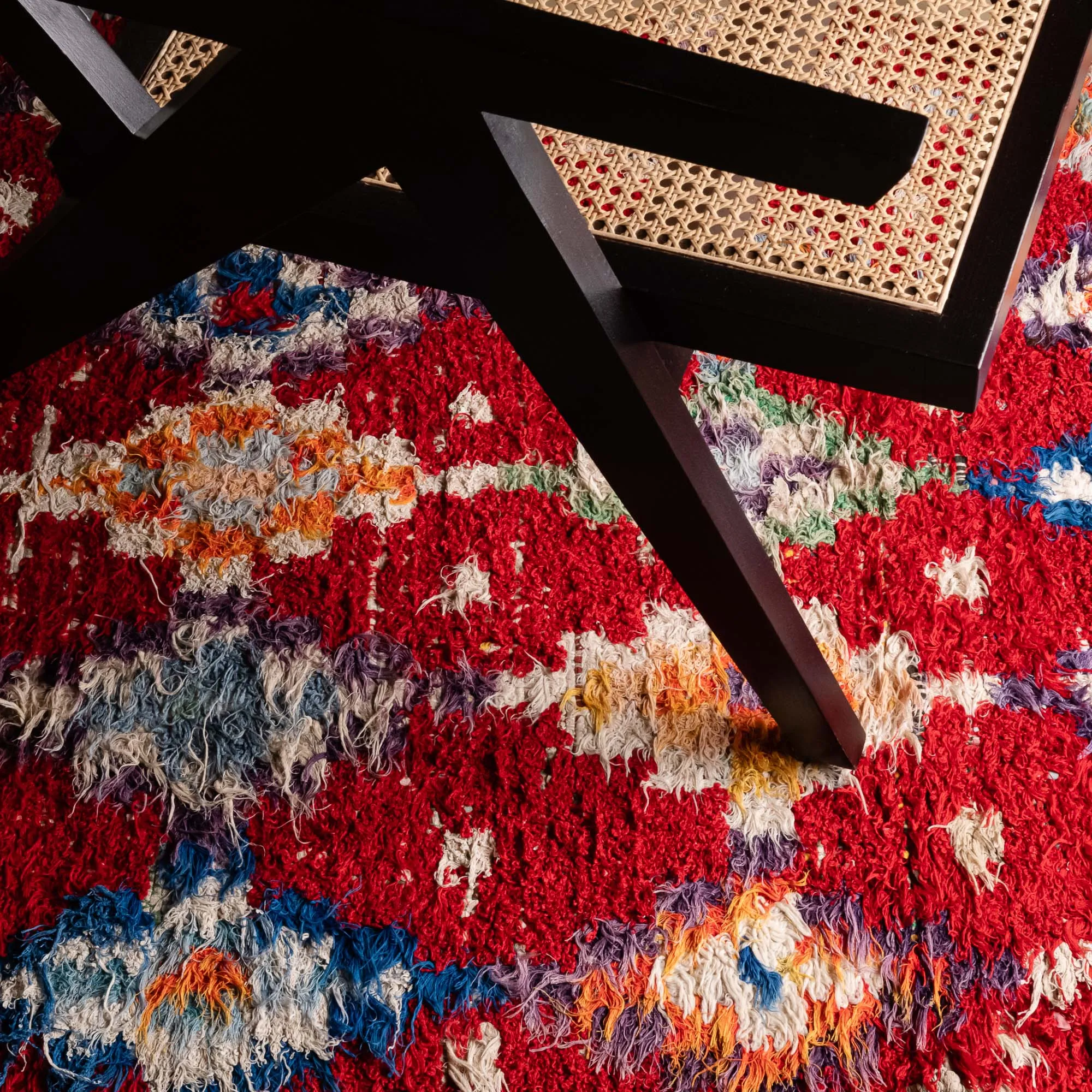 Bilkiss - vintage boucherouite rug