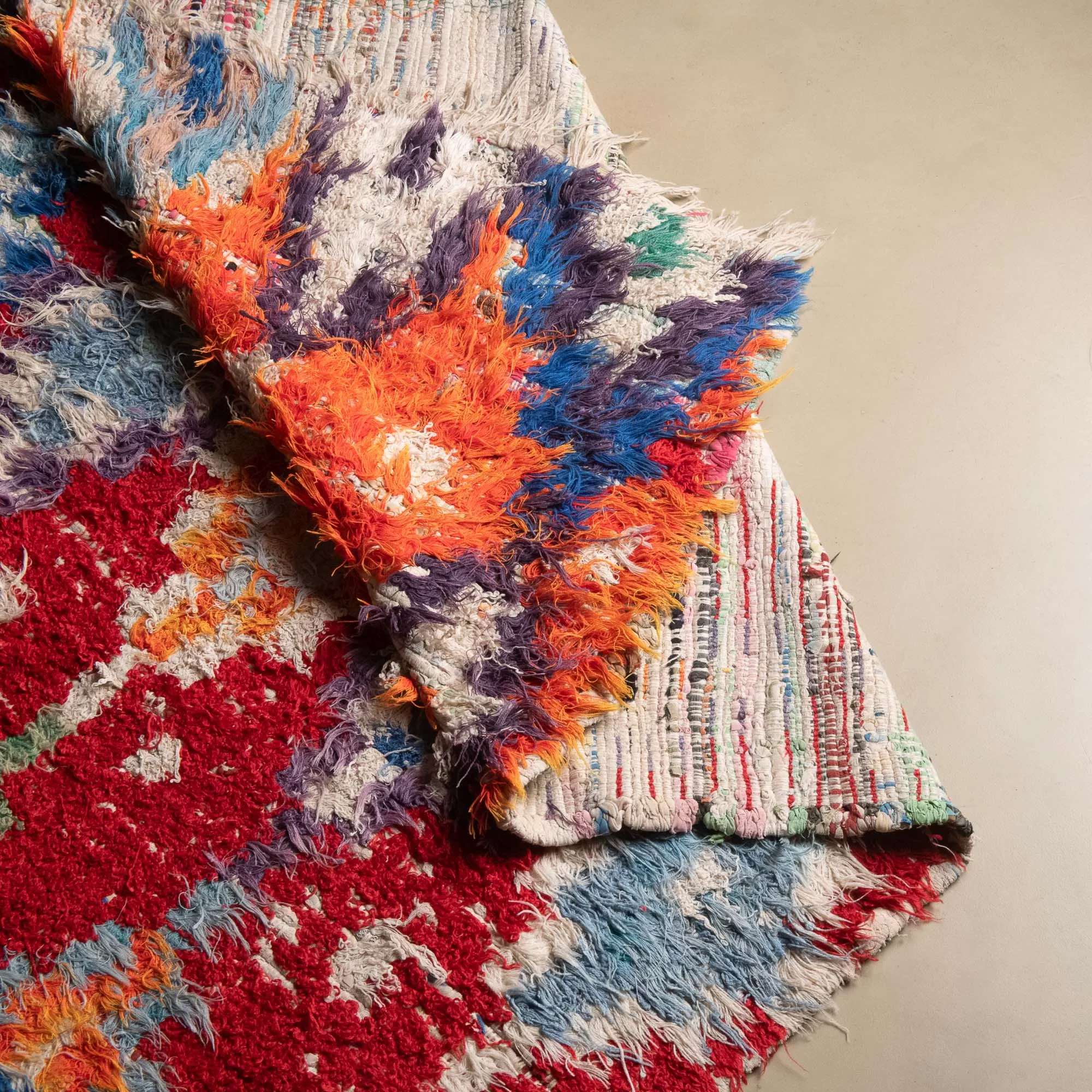 Bilkiss - vintage boucherouite rug