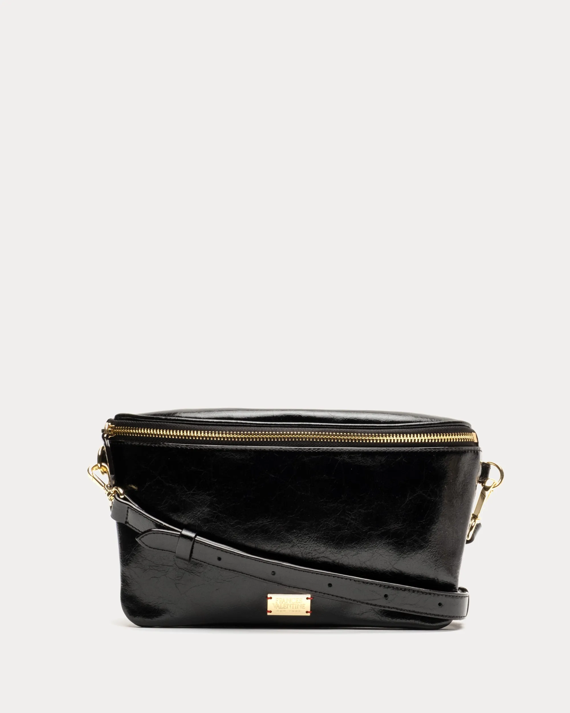 Billie Sling Bag - Crinkled Leather Black