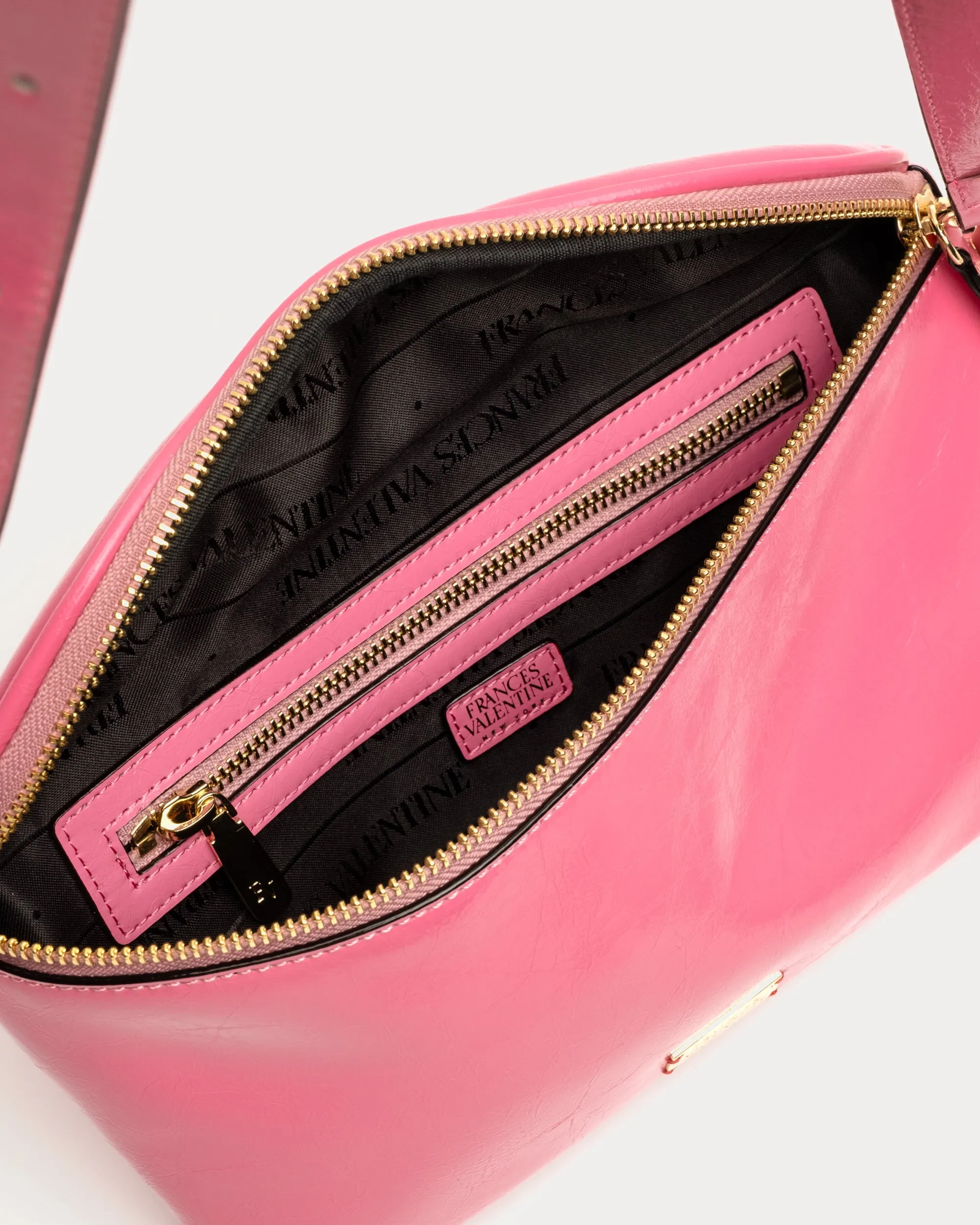 Billie Sling Bag - Crinkled Leather Pink