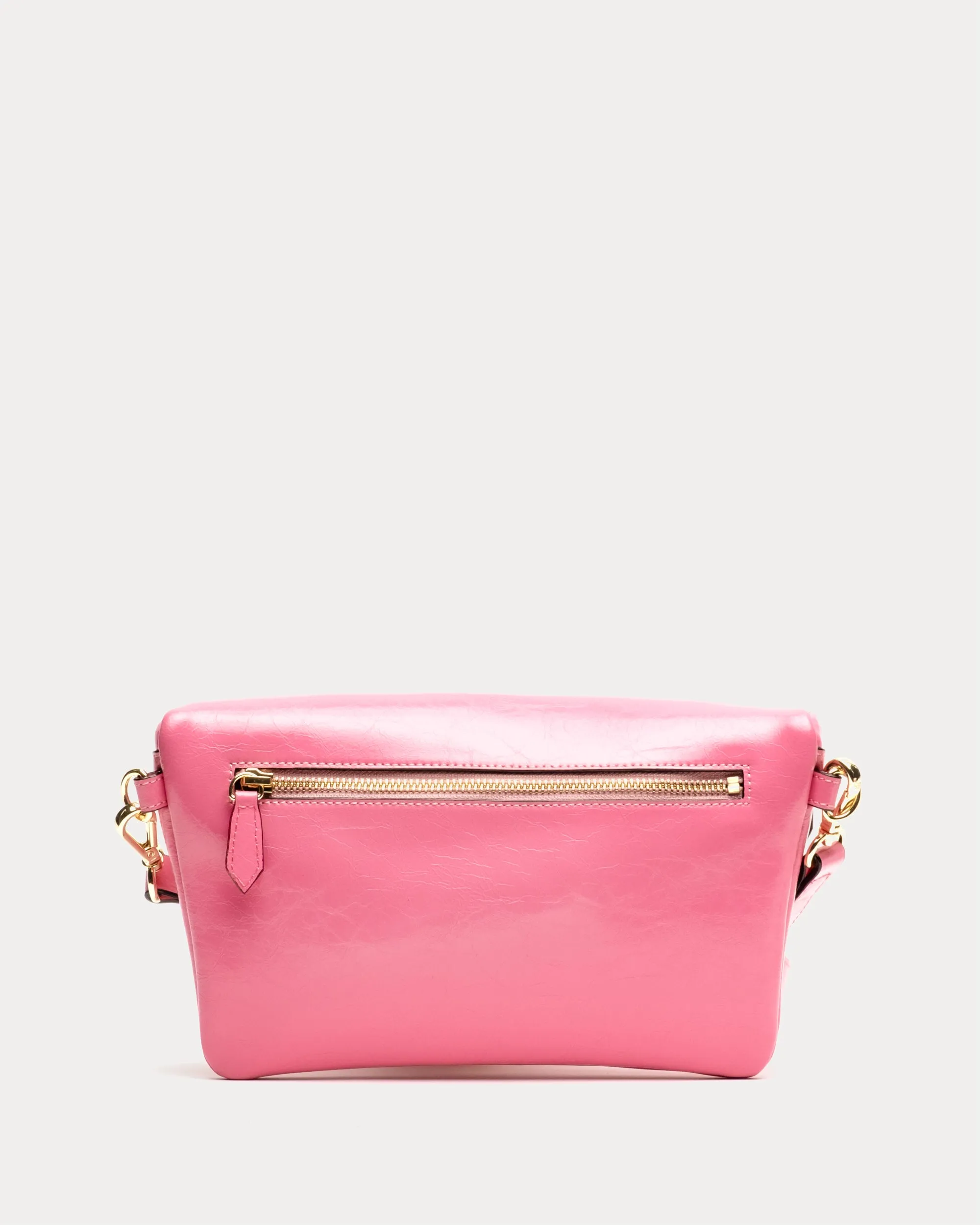 Billie Sling Bag - Crinkled Leather Pink