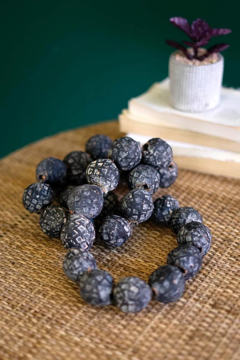 Black Clay Tabletop Beads (Pack of 2)