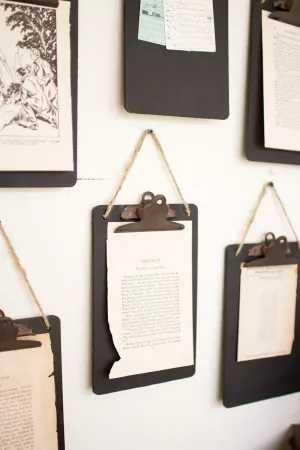 Black Clip Board Photo Notes Holder (Pack of 6)