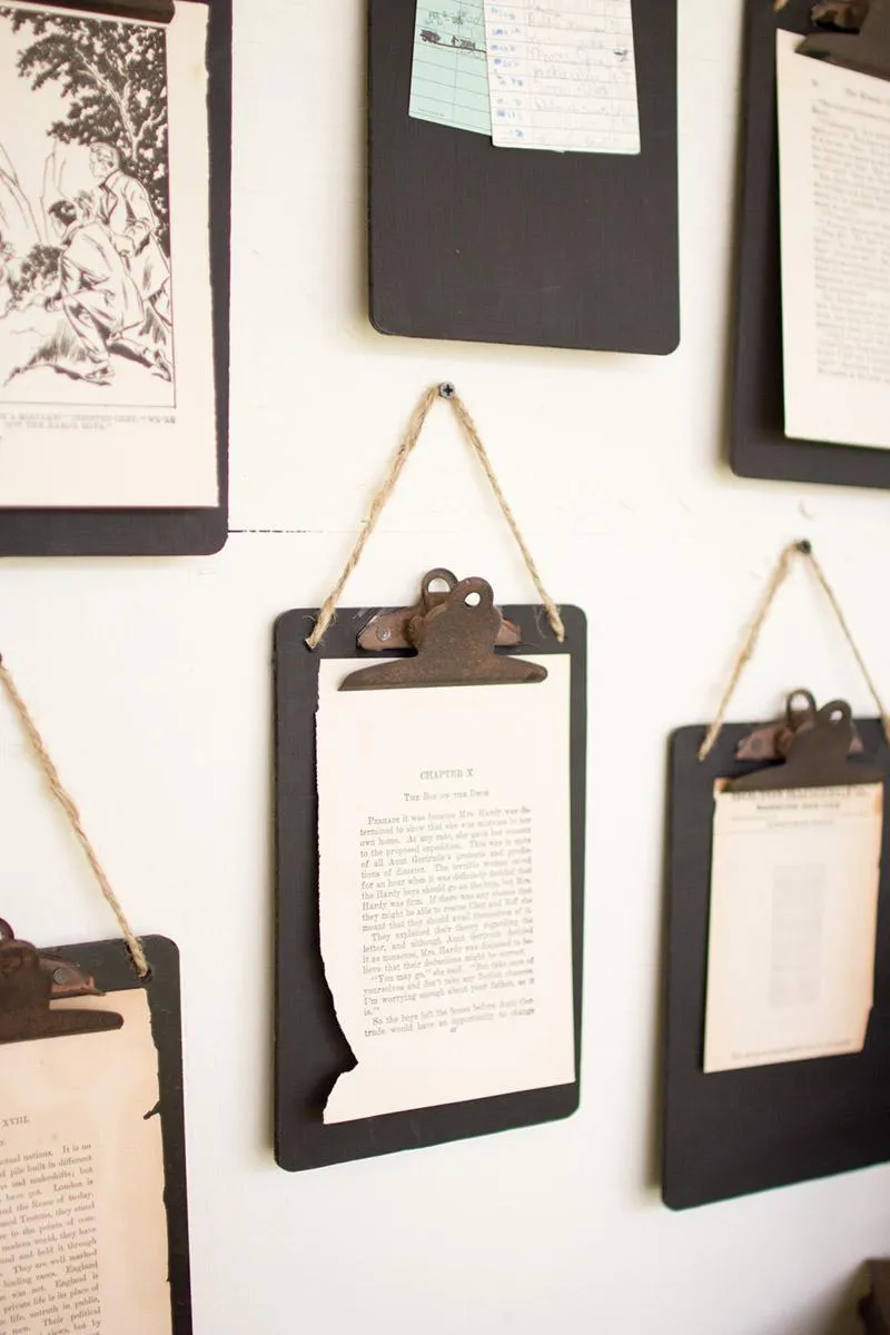 Black Clip Board Photo Notes Holder (Pack of 6)