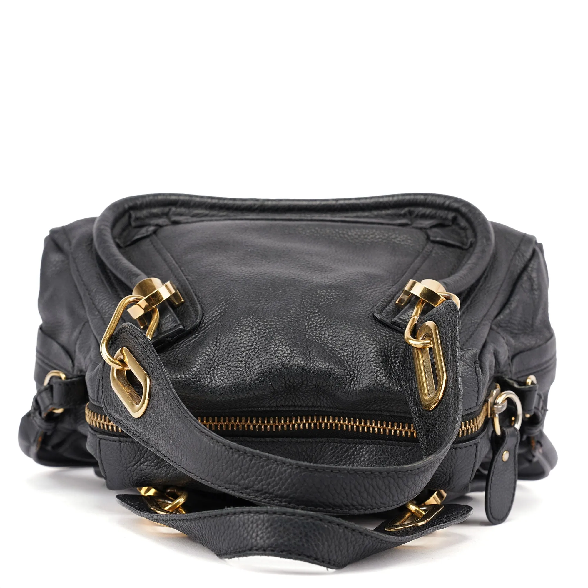 Black Leather Paraty 2-Way Shoulder Bag