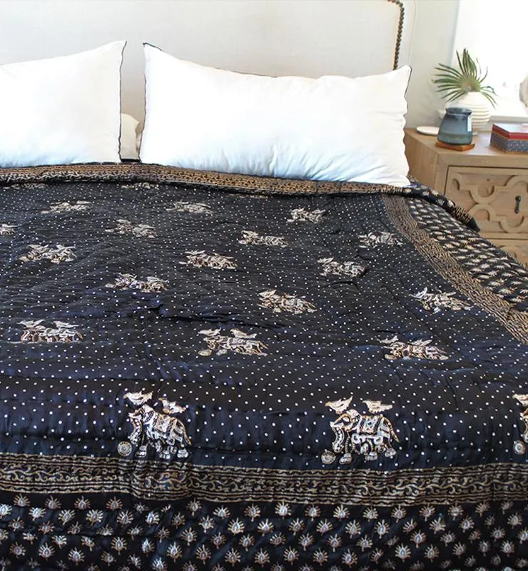 Black Silk Quilt